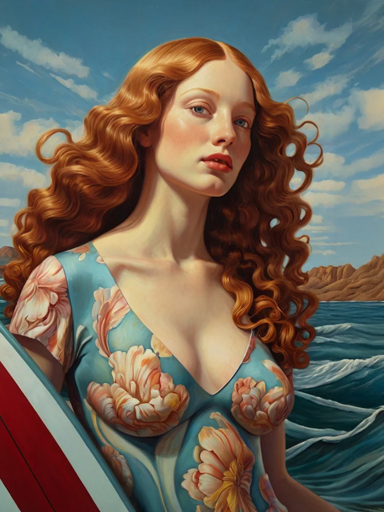 The Birth of the Surfing Venus
